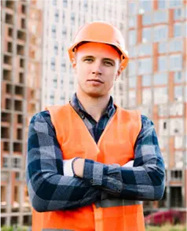 Team member with crossed arms