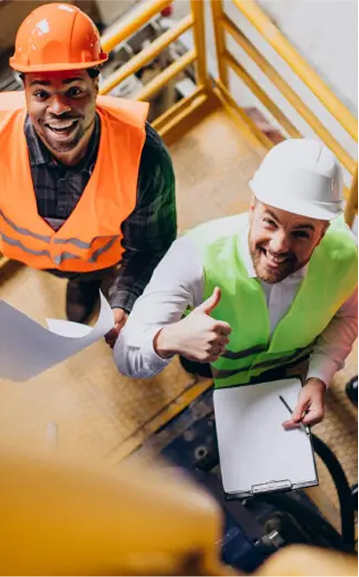 Project team on site